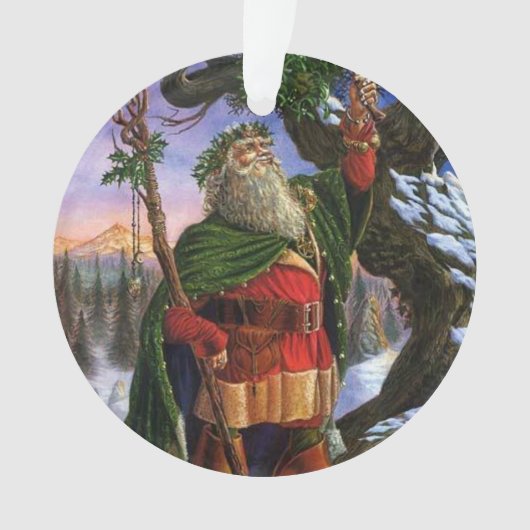 Holly King/Yuletide/Santa Ornament (Vorderseite)