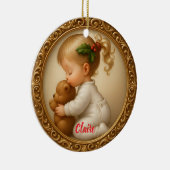 Holly-Kissed Snuggle Keramik Ornament (Rechts)