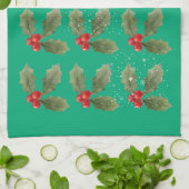 Holly Kitchen Handtuch (Gefaltet)