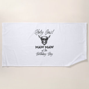 Holly Kuh Maw Maw Maw aus der Geburt Boy Highland Strandtuch