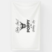 Holly Kuh Mohn der Geburt Boy Highland Kuh 1 Banner (Vertikal)