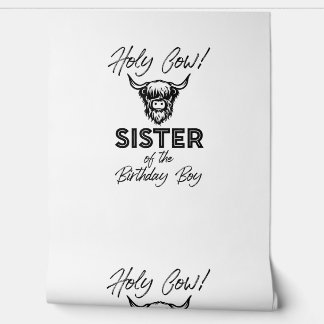 Holly Kuh Schwester der Geburt Boy Highland Kuh Tapete