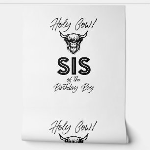 Holly Kuh Sis of the Birthday Boy Highland Cow 1. Tapete