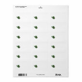 Holly Leaf Adressaufkleber (Vorne)