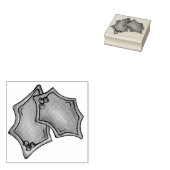 Holly Leaf Blätter Sugar Cookie Weihnachtsgebäck Gummistempel (Stempel)