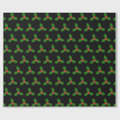 Holly Leaf Geschenkpapier (Flach)
