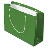 Holly Leaf Medium Green Große Geschenktüte (Rückseite Schrägansicht)