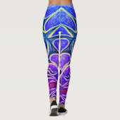 Holly Leaf und Berry Colorful Leggings (Rückseite)