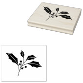 Holly Leaf Weihnachts-Briefmarke - DIY Craft Rubbe Gummistempel (Stempel)