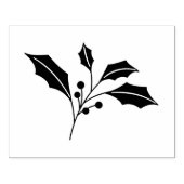 Holly Leaf Weihnachts-Briefmarke - DIY Craft Rubbe Gummistempel (Prägung)