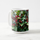 Holly leaves and Berries Kaffeetasse (Vorderseite Links)