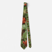 Holly Leaves Christmas Vintage Krawatte (Vorderseite)
