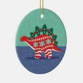 Holly Lights Aglow Stegosaurus Ornament (Rechts)