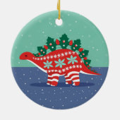Holly Lights Aglow Stegosaurus Ornament (Hinten)