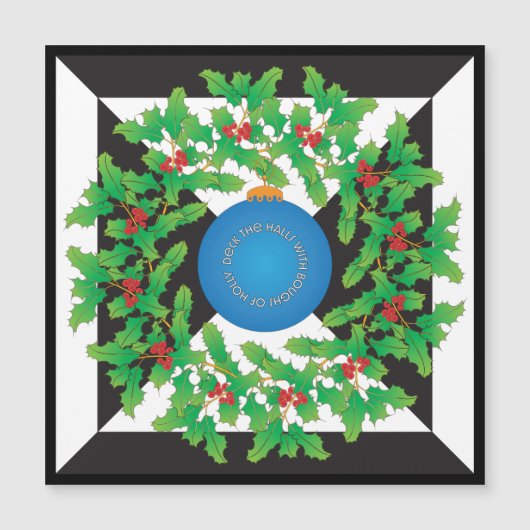 Holly Magnet-Karte Magnetkarte (Vorderseite)