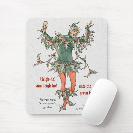 Holly man Walter Crane Blume aus Shakespeare Mousepad (Mit Mouse)