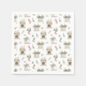 Holly Mantel Pattern Serviette (Vorderseite)