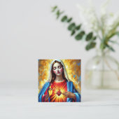 Holly Mary Maria Madonna Mariana Virgin Mary Begleitkarte (Stehend Vorderseite)