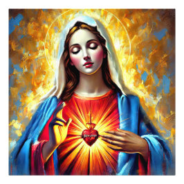 Holly Mary Maria Madonna Mariana Virgin Mary Fotodruck