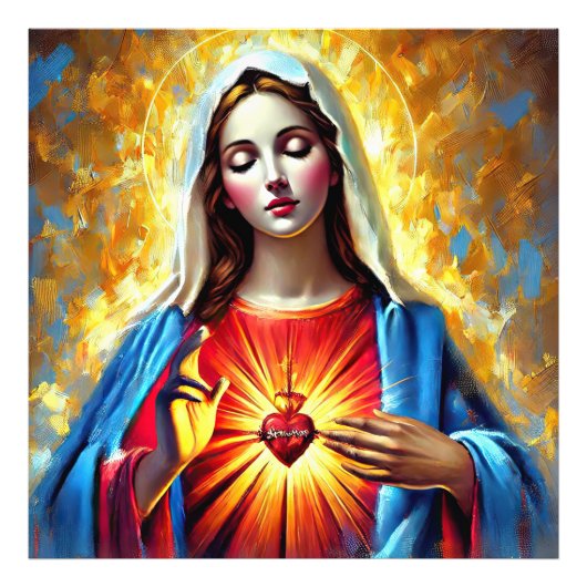 Holly Mary Maria Madonna Mariana Virgin Mary Fotodruck (Vorne)