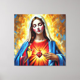 Holly Mary Maria Madonna Mariana Virgin Mary Leinwanddruck