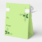 Holly Merry Christmas Favor Box Geschenkschachtel (Rückseite)