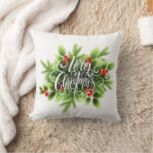 Holly Merry Christmas Throw Kissen (Decke)