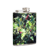 Holly mit roten Beeren Flachmann (Rechts)