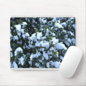 Holly mit Schnee Mousepad (Mit Mouse)