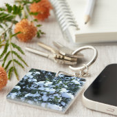 Holly mit Schnee Schlüsselanhänger (Vorderseite rechts)