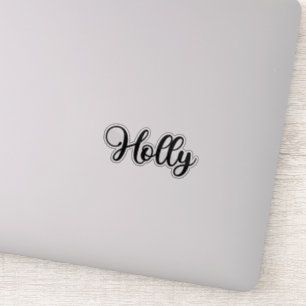 Holly Name - Handgeschriebene Kalligrafie Aufkleber