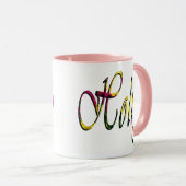 Holly, Name, Logo, Pink Combo-Kaffee-Tasse Tasse (VorderseiteRechts)