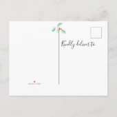 Holly New Address Moving Ankündigungspostkarte (Rückseite)