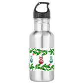 Holly Ornaments Edelstahlflasche (Vorderseite)