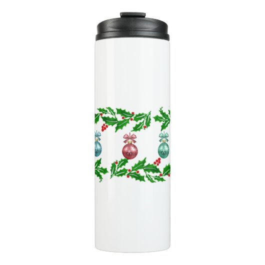 Holly Ornaments Thermosbecher (Vorderseite)