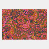 Holly Paisley Print Wrapping Paper Geschenkpapier Set (Vorderseite 3)