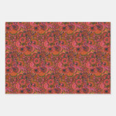 Holly Paisley Print Wrapping Paper Geschenkpapier Set (Vorderseite 2)