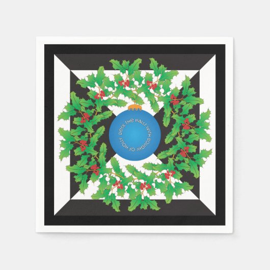 Holly Paper Napkins Serviette (Vorderseite)