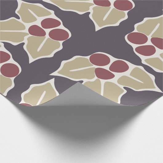 Holly Pattern Geschenkpapier (Ecke)