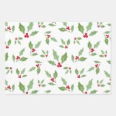 Holly Patterns Geschenkpapier Set (Vorderseite 2)