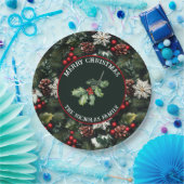 Holly & Pine Celebration Pappteller (Party)