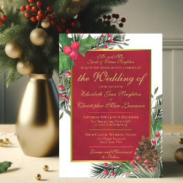 Holly & Pine Festliche Weihnachtsfeier Einladung