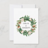 Holly Pine Winter Wedding UAWG Meetings Optionen RSVP Karte (Rückseite)