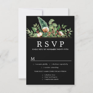 Holly Pine Winter Wedding UAWG Meetings Optionen RSVP Karte