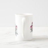Holly Plum Rose Garland Porzellantasse (Rückseite)
