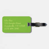 Holly Point Poinsettias Holiday Floral Gepäckanhänger (Rückseite horizontal)