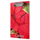 Holly Point Poinsettias Holiday Floral Klemmbrett (Links)