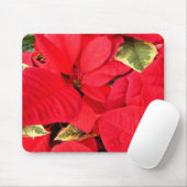 Holly Point Poinsettias Holiday Floral Mousepad (Mit Mouse)