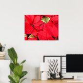 Holly Point Poinsettias Holiday Floral Poster (Heimbüro)