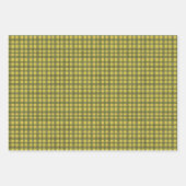 Holly Polka Dots Gingham Retro Rosa Geschenkpapier Set (Vorderseite 3)